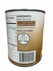 Keystone Meats All Natural Canned Ground Beef – 28oz, EXP 10/08/2029