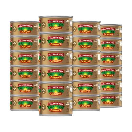 Genova Premium Yellowfin Tuna in Olive Oil, 5 Assorted Flavor Names , Sizes