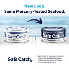 Safe Catch Wild Albacore Tuna 12 Pack Tested Low Mercury Canned Fish 5oz Cans