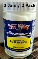 Pickled Hard Boiled Eggs 2 Pack Keto Bay View Packing Original Free Ship