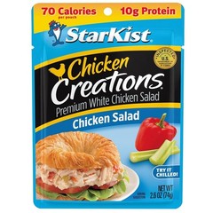 Bulk Chicken Creations Salad Pouches, 2.6 oz Each, Gluten-Free & Ready-to-Eat