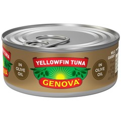 Genova Premium Yellowfin Tuna in Olive Oil 5 Ounce Cans Pack of 24
