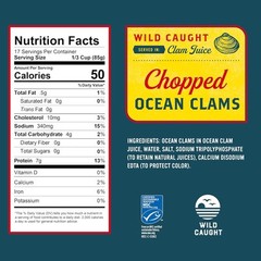 Snow’s Ocean Chopped Clams Canned, 51 oz Can – 7g 51 Ounce (Pack of 1)
