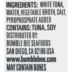 (Pack of 8) Bumble Bee Solid White Albacore Tuna in Water, 5 oz cans
