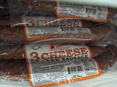 The Butcher Shoppe 3 Cheese Sausage 14 Oz (4 Pack)