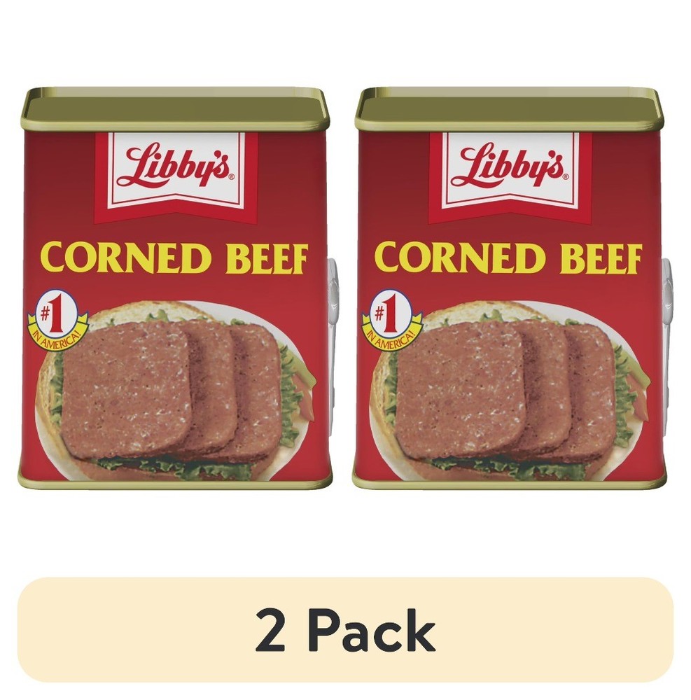 (2 pack) Libby’s Corned Beef, 14g Protein Per Serving, Canned Meat, 12 oz. Can