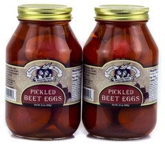 Pickled Beet Eggs – 32oz Jar (Pack of 2) | Gourmet Amish Wedding Treats