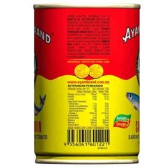 425g Ayam Brand Sardines Fish in Tomato Sauce Free Shipping