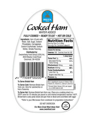 (4 pack)Bristol Brewing Company Brand Smoke Flavor Cooked Ham,High Protein, 16oz