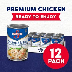 Swanson Canned Chicken A La King With White And Dark Chicken Meat, 10.5 Oz Can (