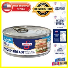 4.5 oz Swanson Chunk Chicken Breast: Fully Cooked, Protein-Rich & 98% Fat Free