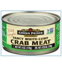 Natural Fancy White-Lump Crab Meat, 6-Ounce Cans (Pack of 12) Exp 10/2028