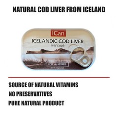 Icelandic Wild Cod Liver Product of Iceland 4.06oz