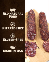 Sweet Sopressata Salami – Nitrate and Gluten Free, Dry Cured Naturally in the US