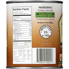 Keystone All Natural Canned Turkey, 4-pack -(28 oz) – Fully Cooked, No Preserves