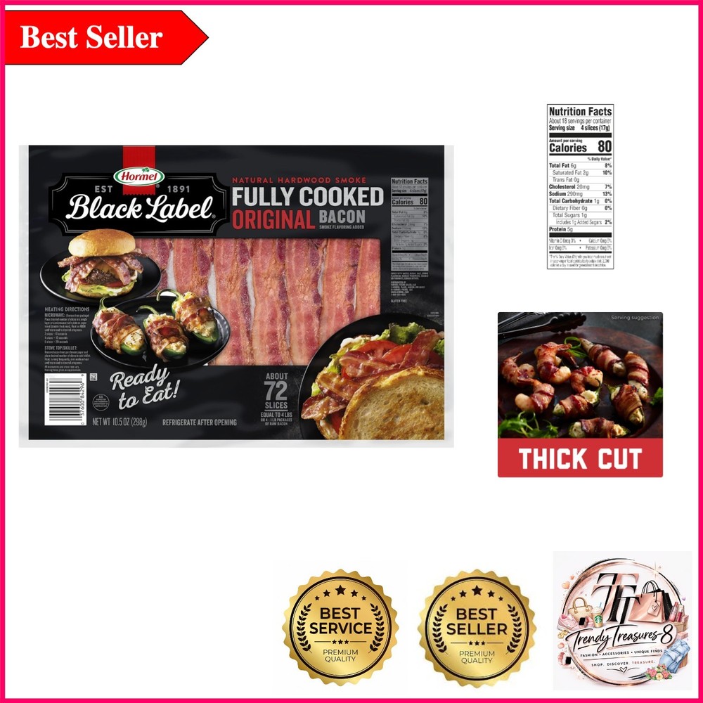 Hormel Fully Cooked Thick Bacon – Ready to Eat, No Prep Needed