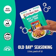 Chicken of the Sea Lightly Seasoned OLD BAY Wild Caught Light Tuna, 2.5 Ounce…