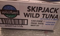 Wild Planet Skipjack Wild Canned 100% Pure Tuna & Sea Salt 5oz (Pack of 12) 8/28