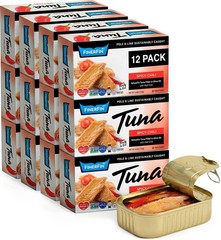 FinerFin Yellowfin Tuna Fillets in Organic Olive Oil | Spicy Chili Flavor | P…