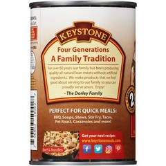 12 Canned 🇺🇸USA Made Keystone Meat Natural Beef 14.5oz Camping Food Exp 2030
