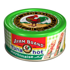 x4 Ayam Brand Deli Tuna Mayonnaise Hot Spicy 160g HALAL Ready to Eat Canned Tuna