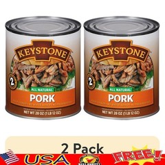 All Natural Canned Pork Meat 28oz Can High Protein Quick Meal Prep Camping New