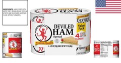 4 Count Deviled Ham Spread 4.25 Ounce Creamy Flavor for Dips and Sandwiches