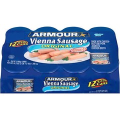 Armour Original Vienna Sausage, Original, 4.6 oz Can, 12 Count