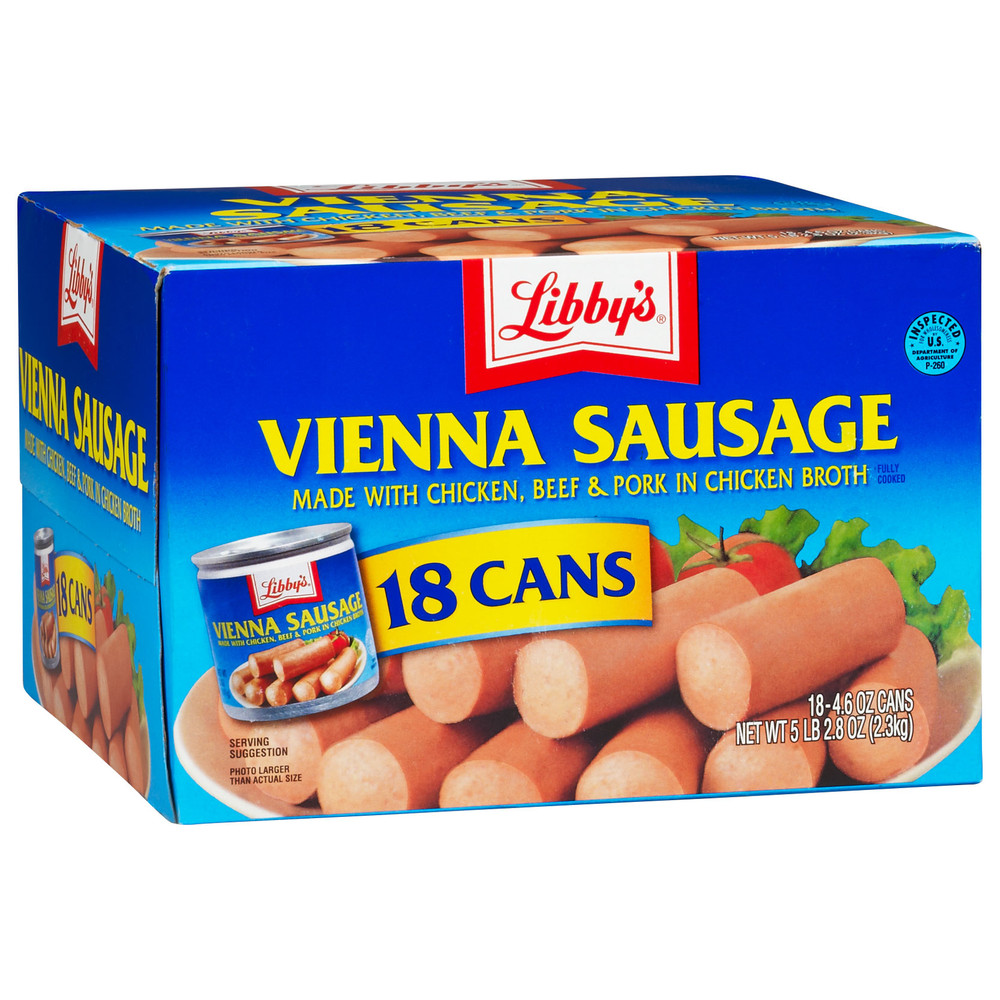 Libby’S, Vienna Sausage, 4.6 Oz, 18-Count
