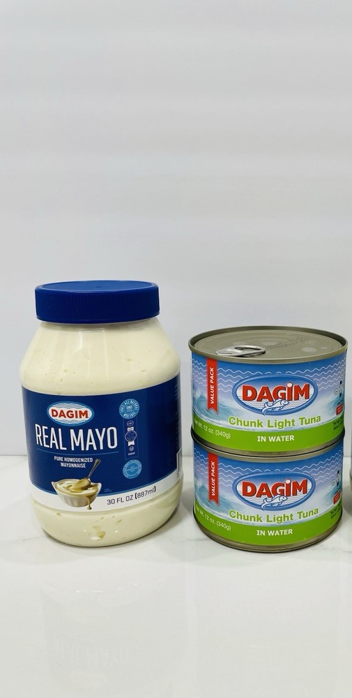 DAGIM Value Pack 2 Chunk Light Tuna In Water 12oz & 1 Mayonnaise 30 oz