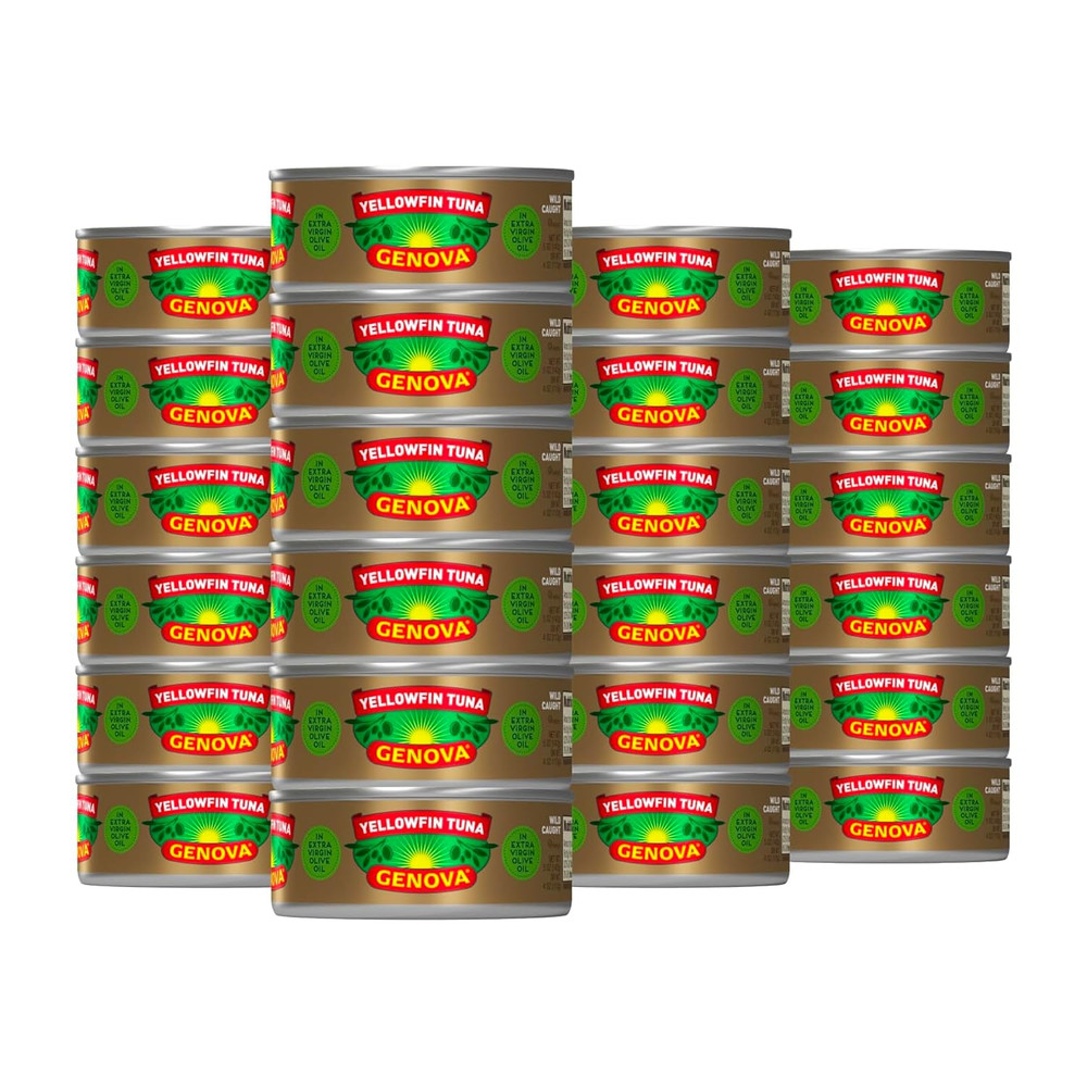 Premium Yellowfin Tuna in Extra Virgin Olive Oil with Sea Salt, 5 Ounce Cans (Pa