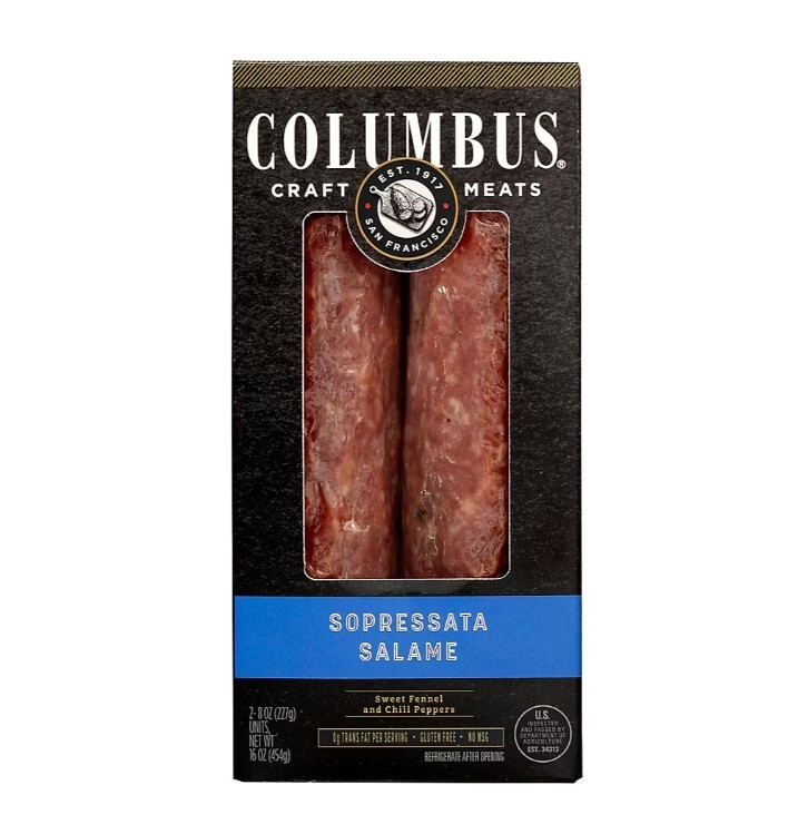Columbus Sopressata Chub, 2 pk./8 oz.