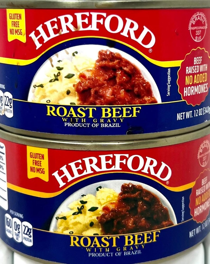 HereFord Roast Beef with Gravy Fully Cooked Ready to Serve 12 oz (Pack of 2 )