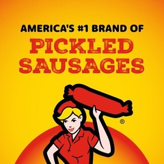 Penrose Big Mama Pickled Sausage, 10g Protein per Sausage, 2.4 oz., 6-Count