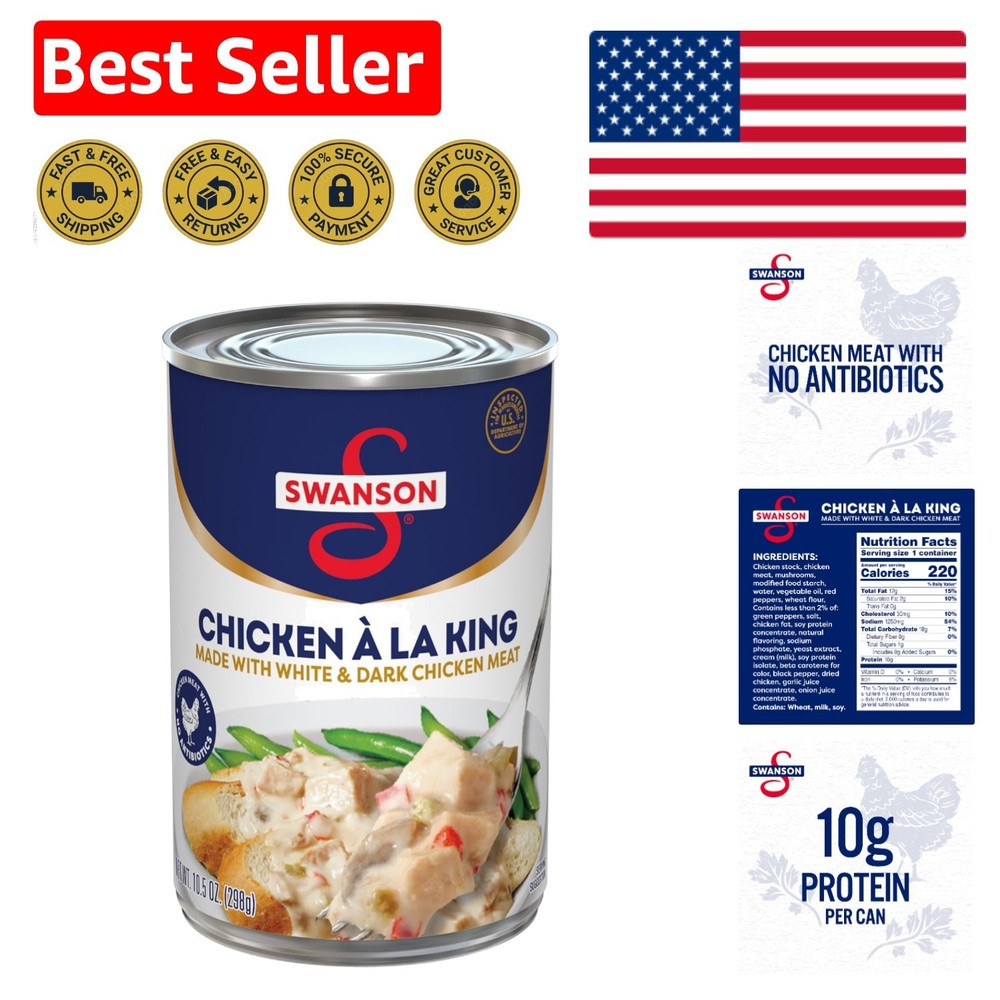 Delicious Swanson Canned Chicken a la King 10.5 oz – Classic Comfort Delight