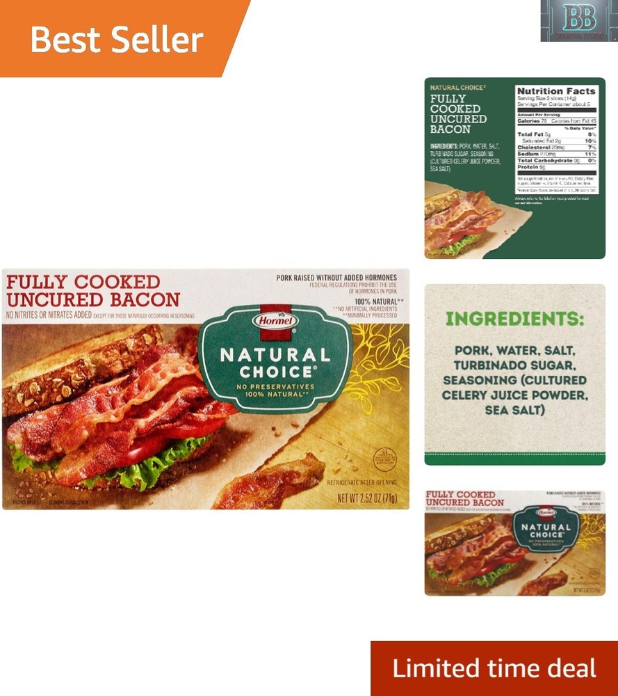 Hormel, Fully-Cooked Bacon, , Pack, 2.5 Ounce
