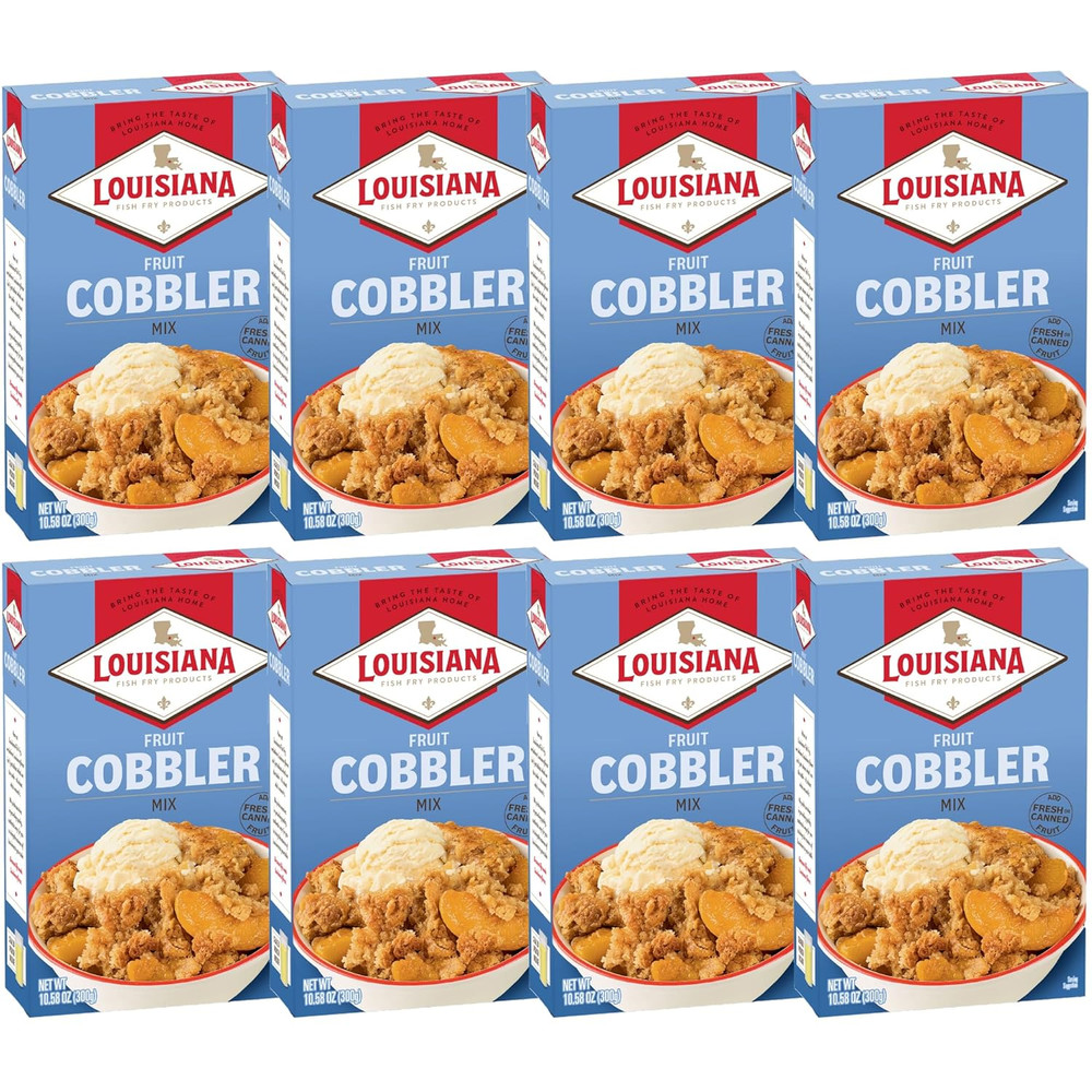 Louisiana Fish Fry Cobbler Mix 10.58 Oz (Pack of 8)