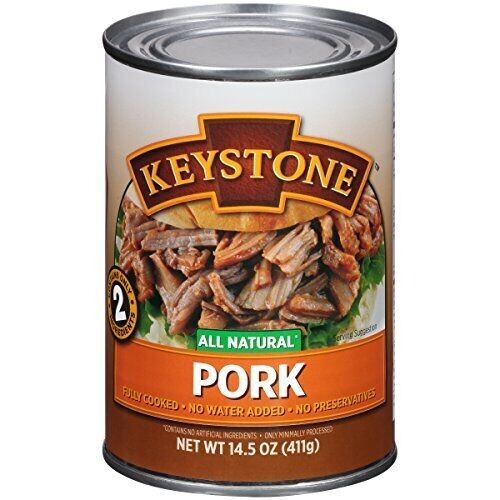 3 Pack- Keystone Meats Natural Pork Fully Cooked 14.5 oz Food, No Preservatives✅