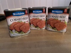 Three Cans of Brookdale ” Corned Beef”..Each Can 12 oz. Exp Date 2028