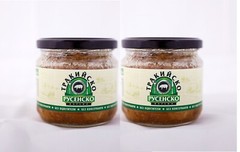 Rousseau boiled – pork shank specialty glass jar 2 pieces handmade Natural