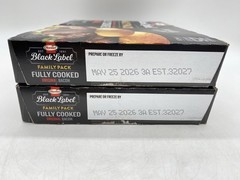HORMEL BLACK LABEL Thick Cut Bacon, Fully Cooked Bacon, 2 Packs – 6.30 oz. Each