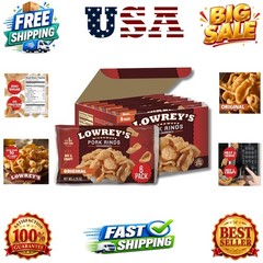 Bacon Curls Microwave Pork Rinds Chicharrones, , 1.75 Ounce Pack of 6