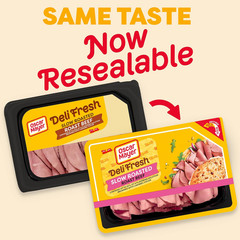 Oscar Mayer Deli Fresh Slow Roasted Roast Beef Deli Lunch Meat, 7 Oz Package
