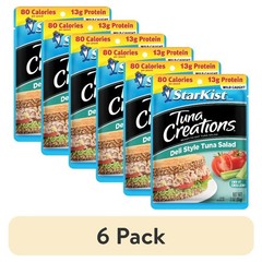(6 pack) Tuna Creations, Deli Style Tuna Salad, 3 oz Pouch