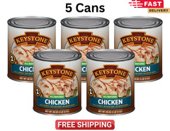 (5 Cans) Keystone Chicken **ALL NATURAL – NO PRESERVATIVES – FULLY COOKED** 28oz