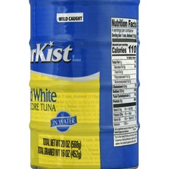 Starkist Solid White Albacore Tuna In Water 25% Less Sodium, 5 oz, 4 Cans