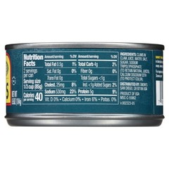 Wild-Caught Chopped Clams, 6.5 oz (Pack of 6) – 5g Protein, Sustainably Sourced