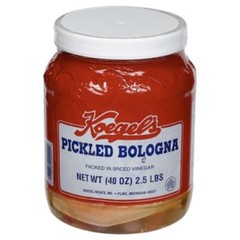 Koegel’s Pickled Bologna Packed in Spiced Vinegar 40 oz Plastic Jar