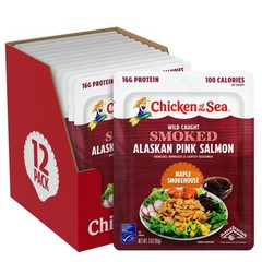 Chicken of the Sea Smoked Alaskan Pink Salmon, 3 oz. 3 Ounce (Pack 12)