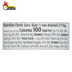 Chunk Light Tuna in Water, 5 Oz Cans (Pack of 24) – Wild Caught – 22G Protein pe